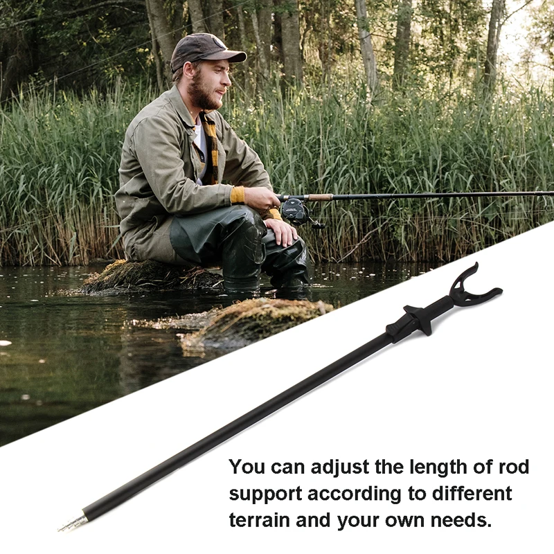 Bankstick de pesca de 1m/1,2 m, soporte de caña extensible ajustable, telescópico, accesorios de pesca - imagen 5