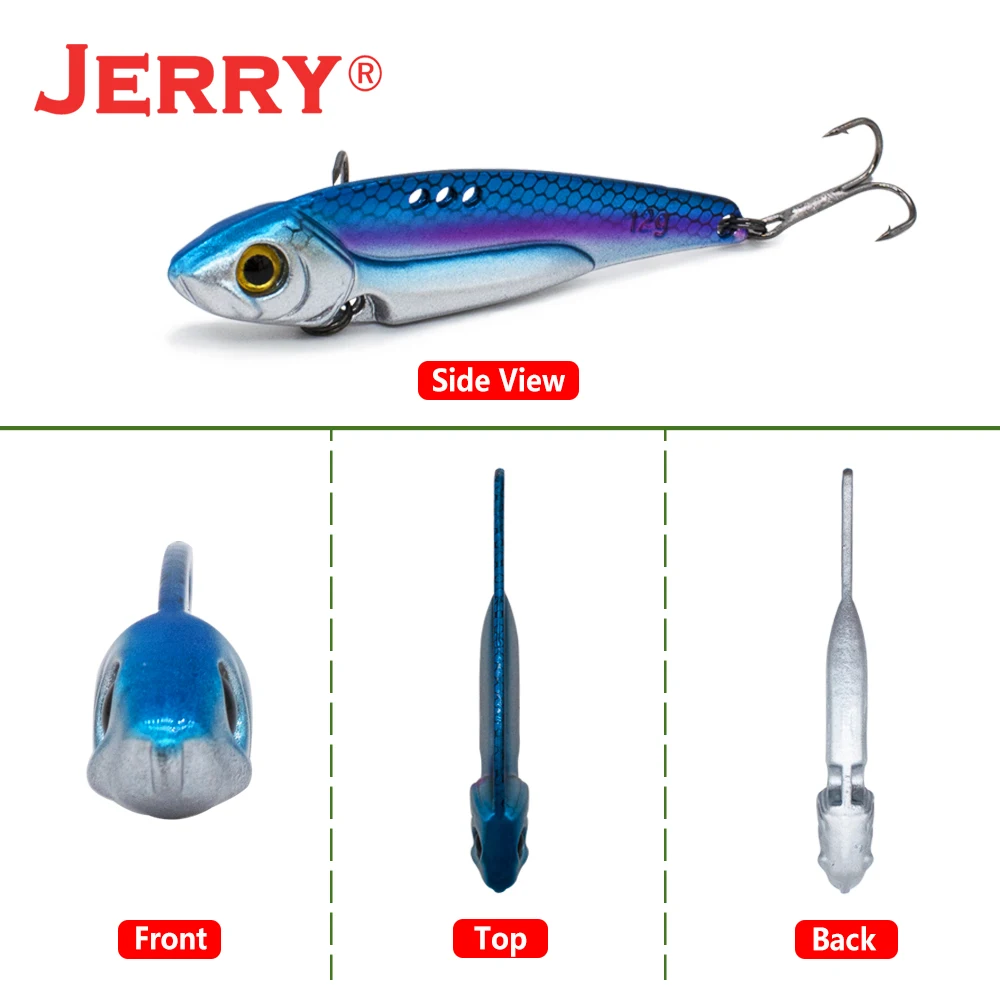 Jerry Ryuga señuelo metálico VIB, balancín, cuchara dura Baid Jig, pintura, pesca, 7g, 10g, 12g, 14g, g18g - imagen 2