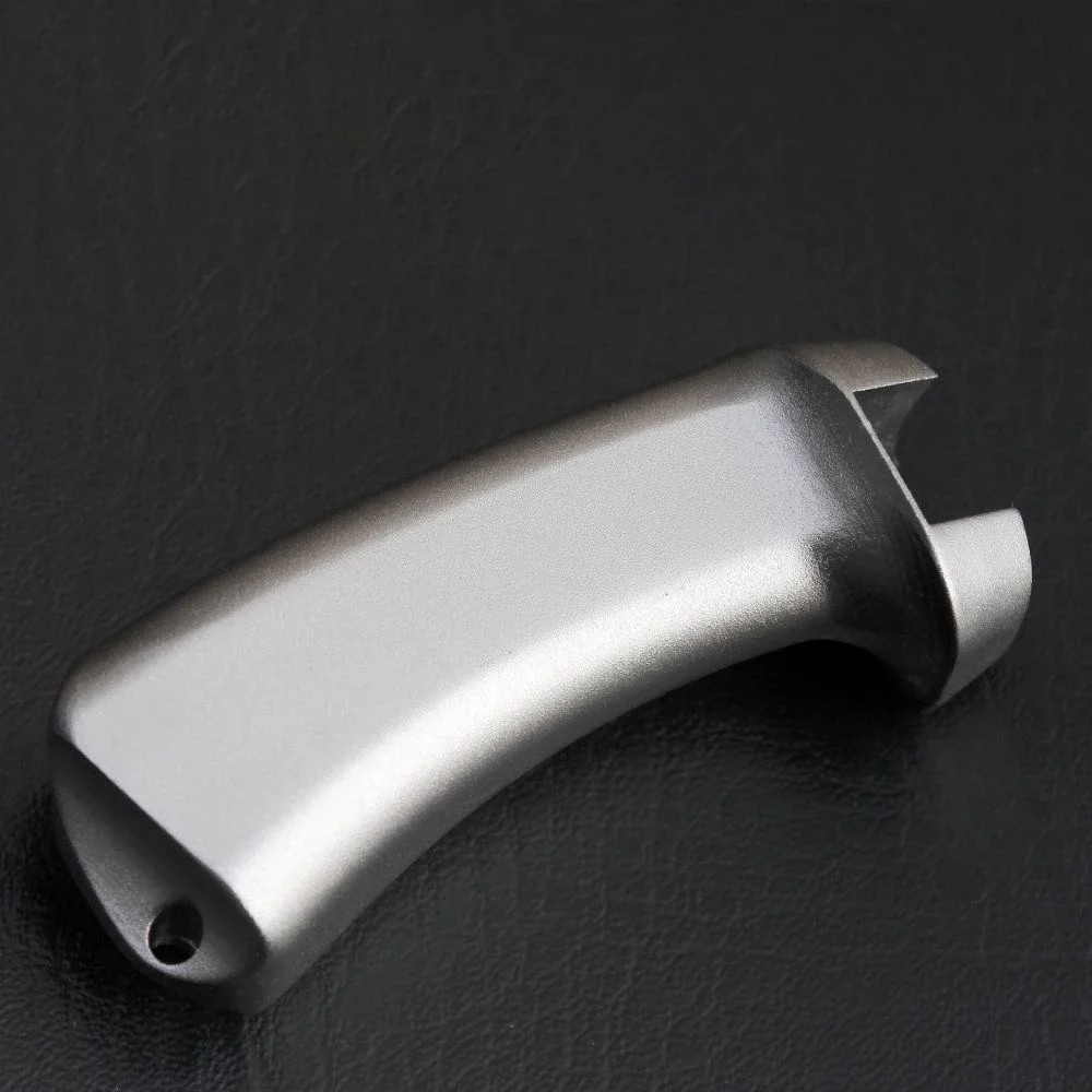 Empuñadura tirachinas aluminio macizo plateado para lanzar cebo - imagen 3