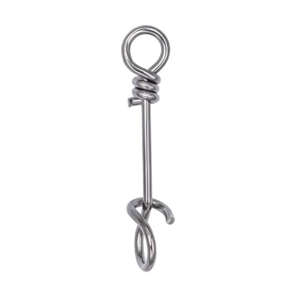 DNDYUJU-50 piezas de acero inoxidable 304 para Pesca, Conector de señuelo giratorio, Pin a presión, accesorios de Pesca - imagen 3