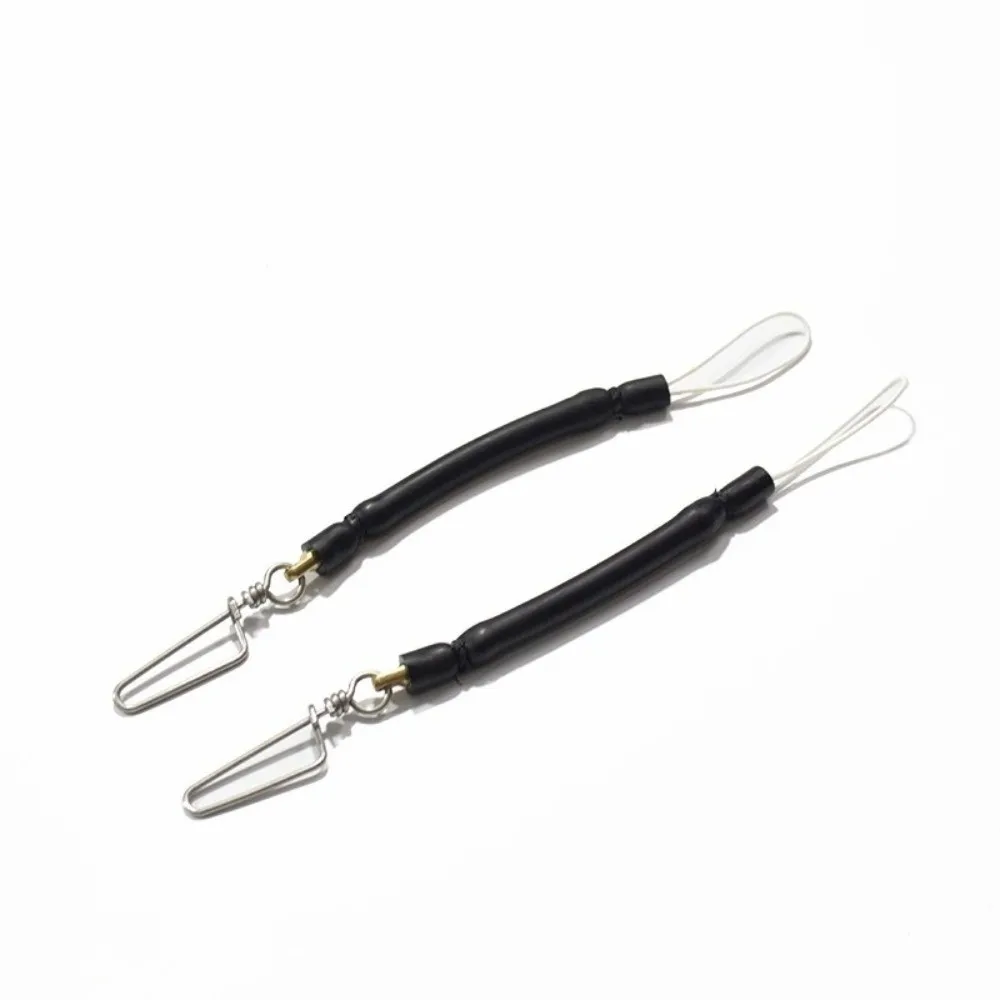 Pesca en el mar, cuerda elástica resistente de acero inoxidable para exteriores, línea de lanza, Clip a presión, pesca submarina - imagen 4
