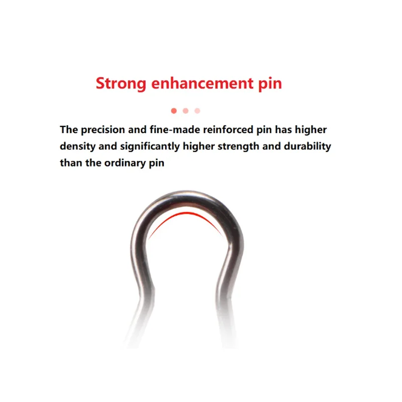 Gancho de seguridad giratorio de barril de Pesca de acero inoxidable, enganchado a presión, 50 piezas, accesorios de señuelo, conector - imagen 3