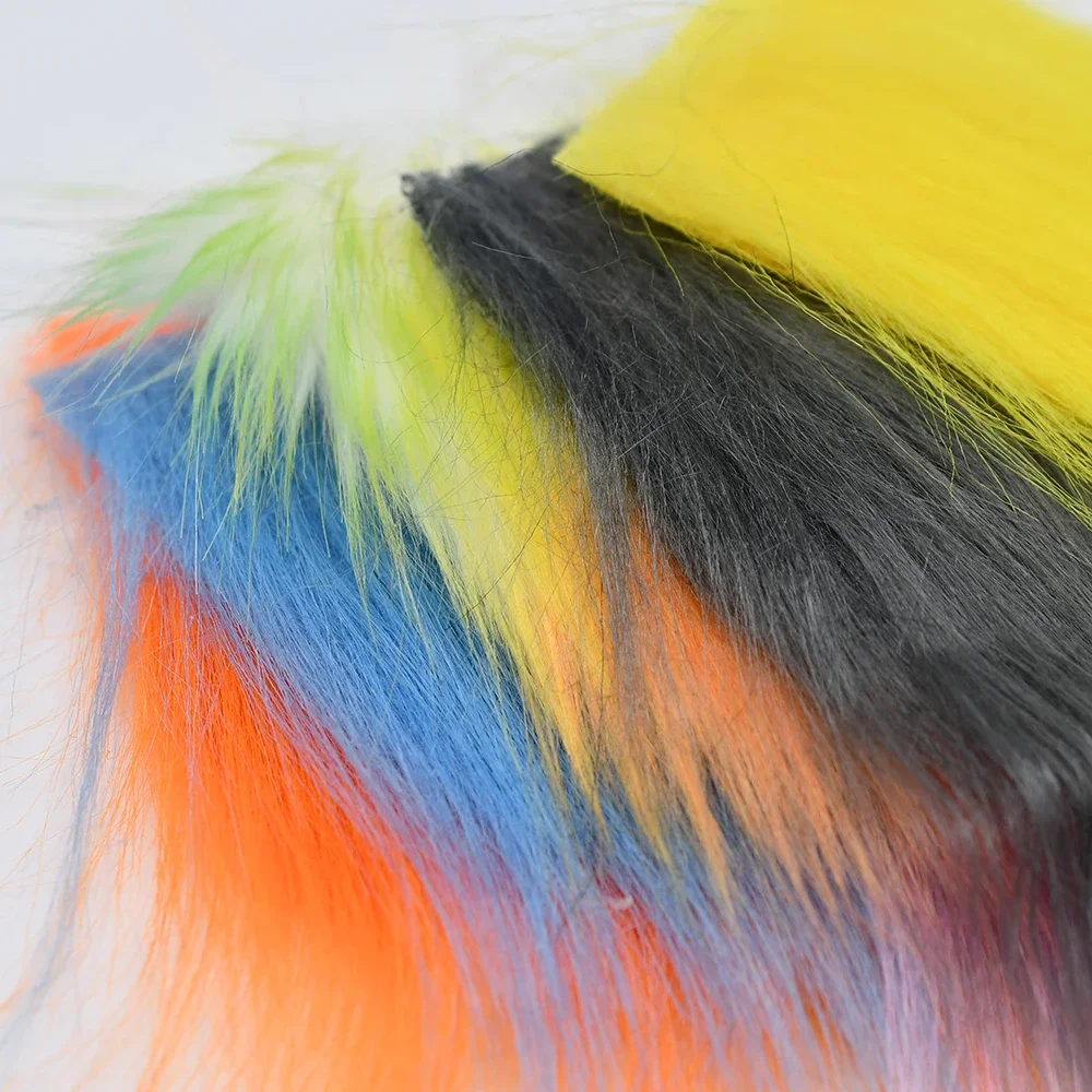 MNFT 2 paquetes Seleccione Material de atado volador de fibras largas de piel artesanal 11 colores disponibles - imagen 4