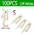 100pcs Off White S
