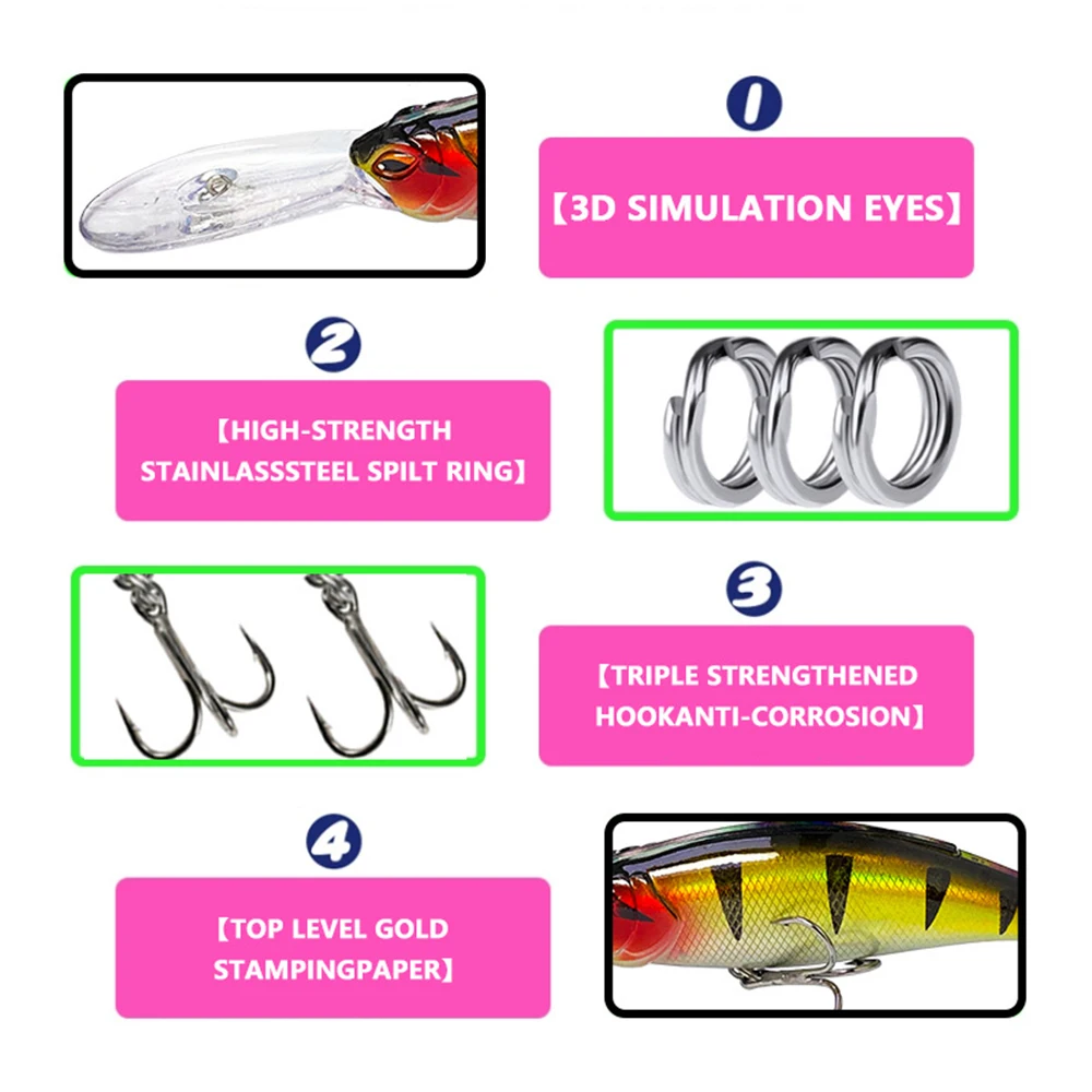 ALASICKA 8,5 cm 17,5g pececillo flotante señuelo de Pesca japonés Isca Artificial para Lucio trucha lubina Swimbait Wobbler cebo duro Pesca - imagen 4