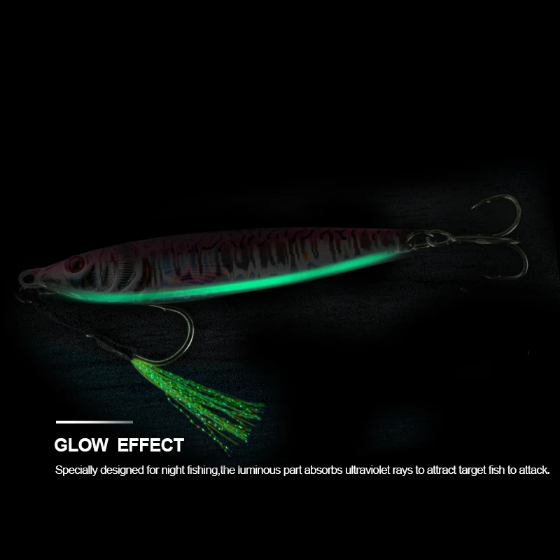 FJORD-Plantilla de Metal con impresión 3D, 20g, 30g, 40g, 60g, fundición a tierra, pesca en el mar, trucha, atún, lubina, pesca en agua salada, nuevos suministros de cebo - imagen 5