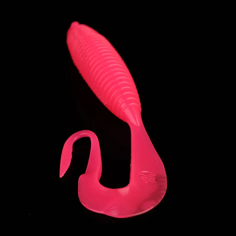 Ardea-señuelo de pesca de gusano, cola larga en espiral, 105mm/110mm/125mm, cola curva de silicona, Wobbler, Swimbait, aparejos de lubina - imagen 3