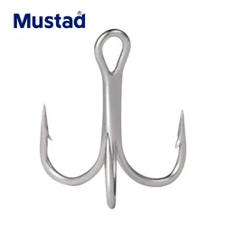 Mustad 36341NP-DP Anzuelos triples 2x reforzados resistentes corrosión