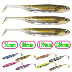 Señuelo swimbait silicona suave ojos 3D para carpa trucha lubina