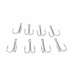 Anzuelo doble sin malezas para Jig Bass de vástago largo