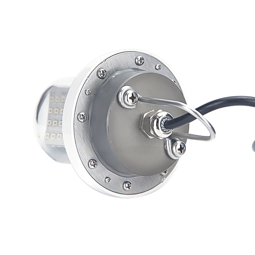 Luz de pesca atrayente para barco marino, lámpara LED verde sumergible bajo el agua para pesca nocturna en mar/Lago, 5 pulgadas, IP68 - imagen 4