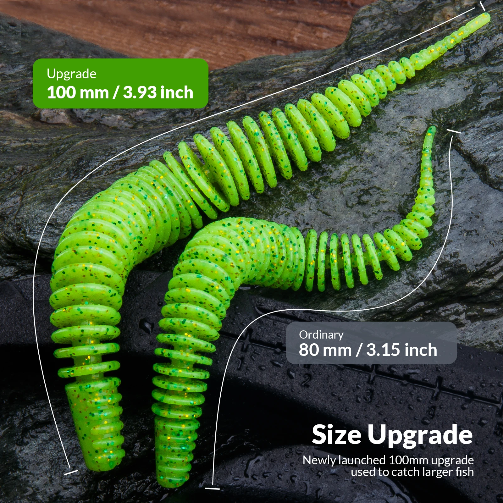 8/10 Uds Wobbler cebos de gusano blandos 80mm 100mm Señuelos blandos de pesca nimbaits de silicona para carpa lubina pesca de Lucio cebo Artificial