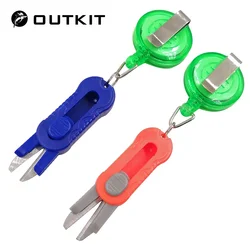 OUTKIT, 1 Uds., Mini tijeras flexibles, Cortador de línea de pesca, alicates de corte de línea de alambre de carbono de nailon, tijeras, cortaúñas, aparejos de pesca, herramienta de señuelo