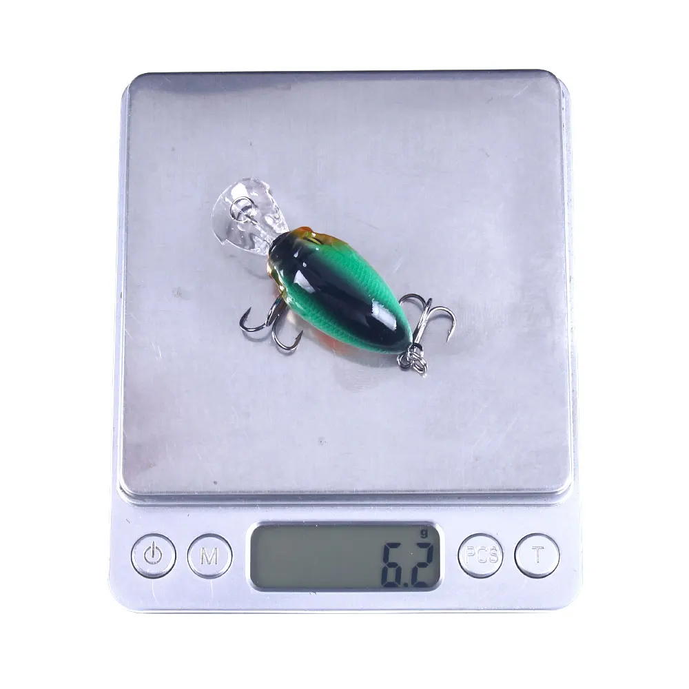 Señuelos de Pesca Crankbait Swim, 6cm, 6,2g, pececillos artificiales, manivela, Wobblers Topwater, 1 unidad - imagen 5