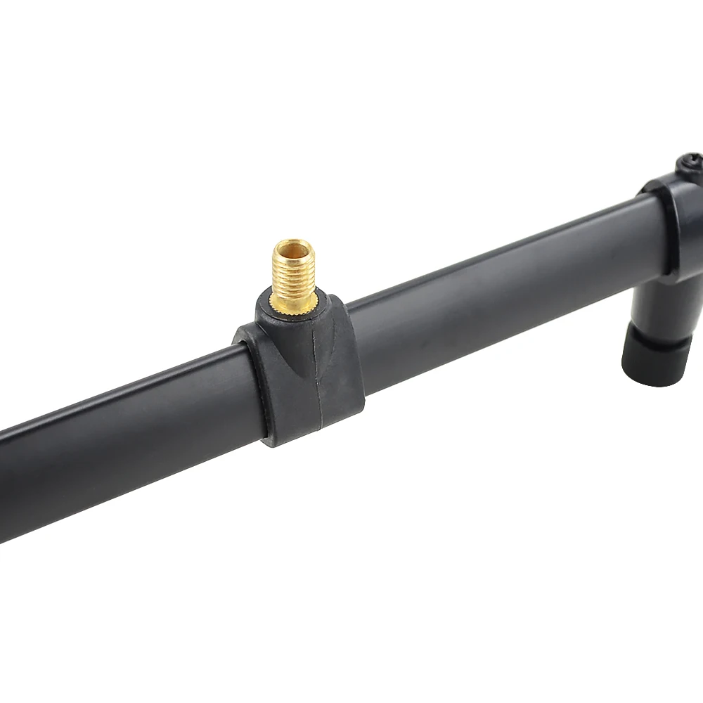 Barras de zumbido para pesca de carpa, soporte de aluminio para caña de pescar, 2 cañas, 1 Uds. - imagen 4