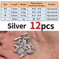 12Pcs silver