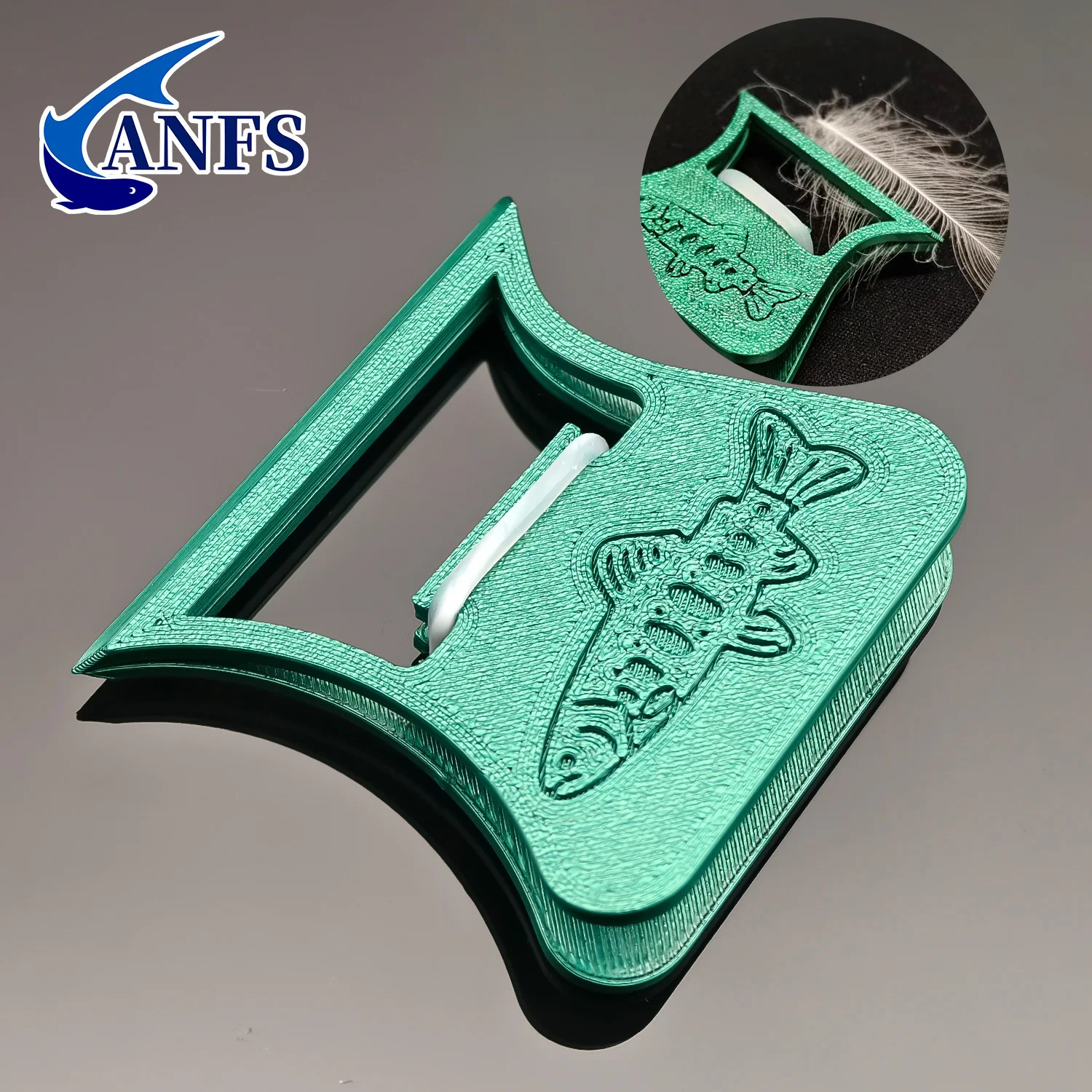 ANFS Kit para montaje de moscas con pinzas y plumas CDC - imagen 3
