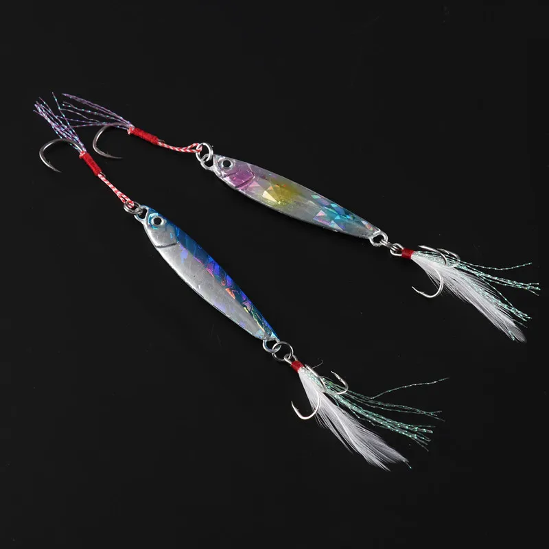 Plantillas luminosas de pesca, 15g/6cm, 7g/10g/20g/25g/30g, señuelo Jigbait, señuelos fundidos en la orilla, plantilla de Metal fundido, cuchara, señuelos artificiales luminosos - imagen 4