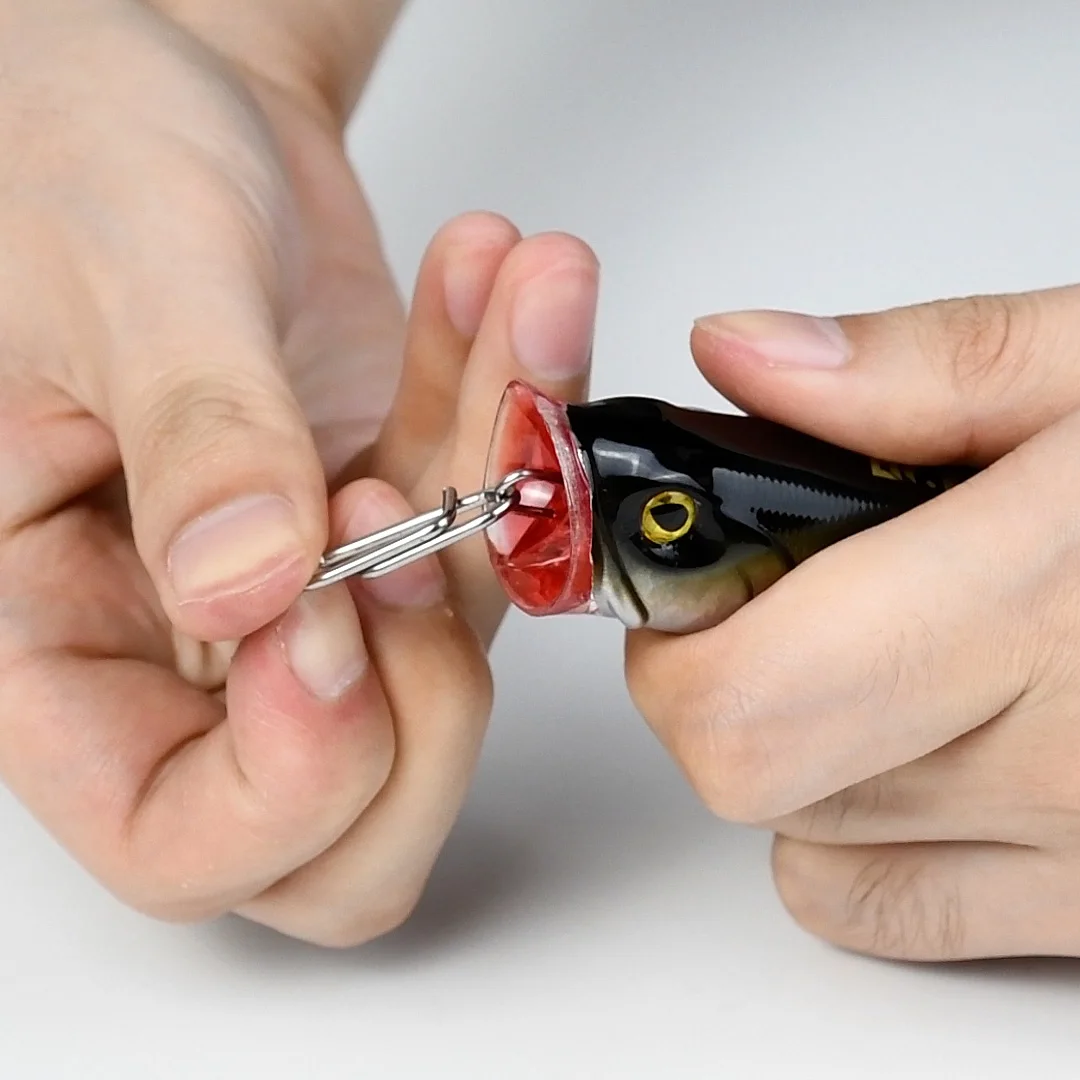 Clip de potencia de pesca de cambio rápido, enganches de velocidad, conector a presión de acero inoxidable, Enlace rápido para Barril, gancho de señuelo giratorio, 20/40 Uds. - imagen 4