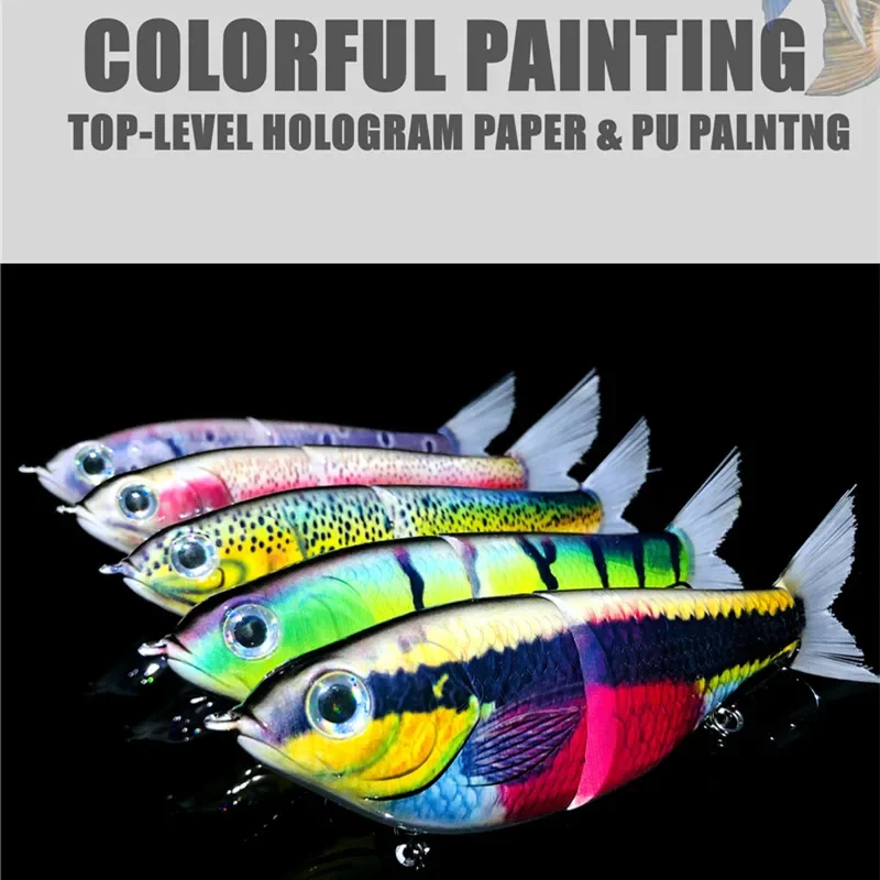 Cebo articulado de 145mm y 70g, Señuelos de Pesca Swimbait de cuerpo duro, aparejos de pesca de Lucio - imagen 4
