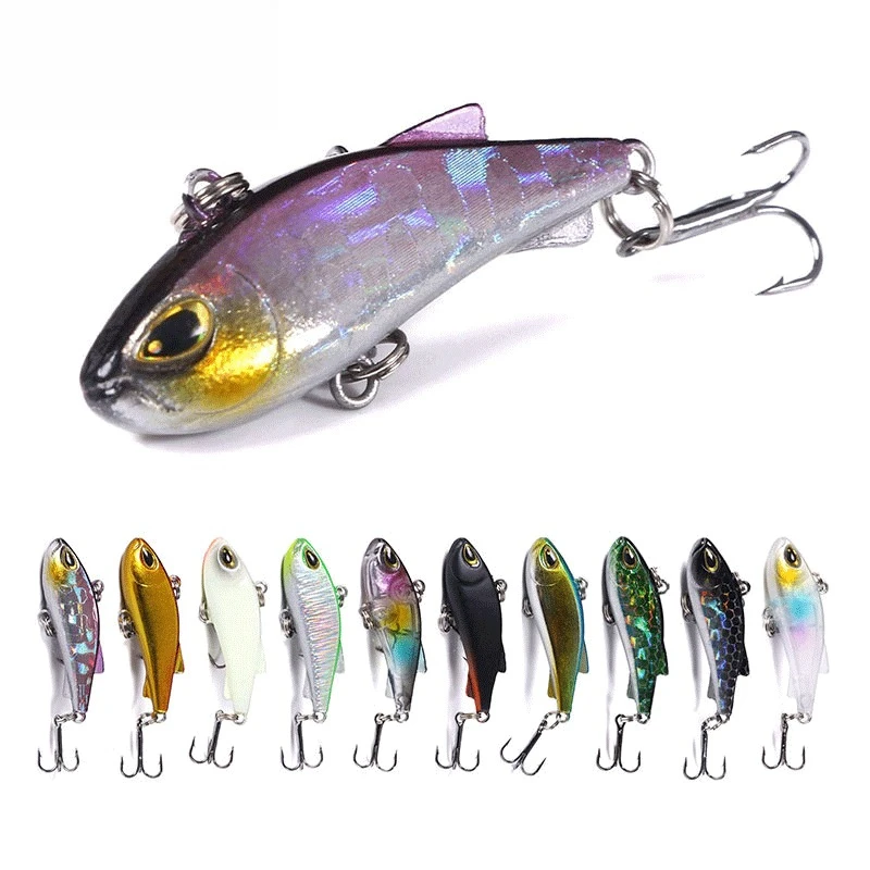 Señuelo Crankbait Vibración ALASICKA VIB 40mm ojos 3D