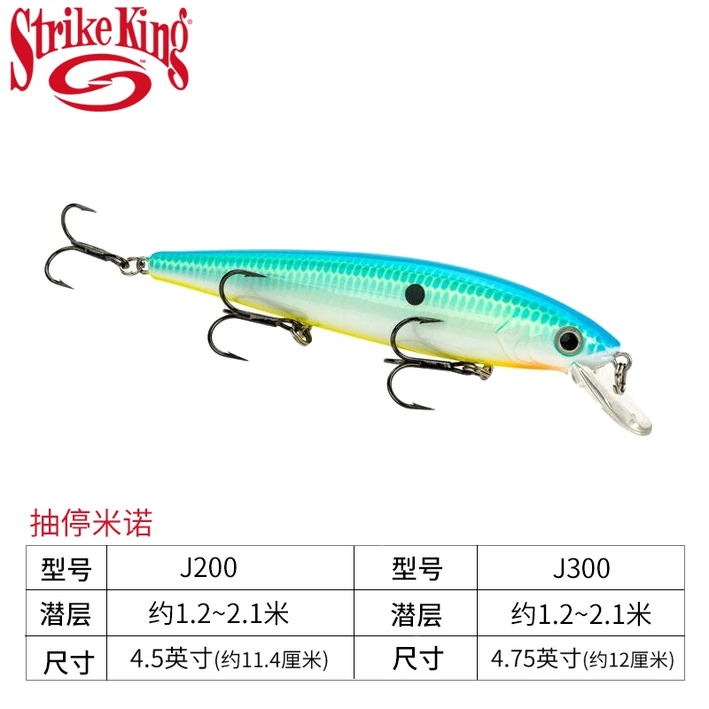 Strike King Jerkbait, Jackbait, Hover, Minolulu, perca - imagen 2