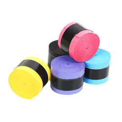 Empuñadura de goma para raqueta de bádminton, antideslizante, absorbente de sudor con cinta de bobinado, 1/3 unidades
