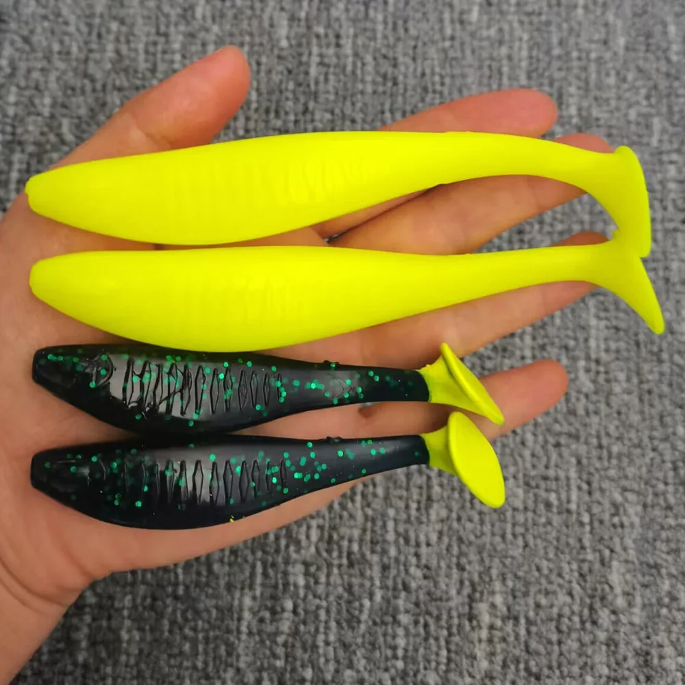 Señuelo de pesca suave para Lucio, cebo flotante Artificial de silicona Isca, 10cm, 14cm - imagen 4