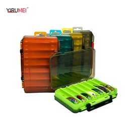 Caja de aparejos pesca multicelda para anzuelos y señuelos wobblers