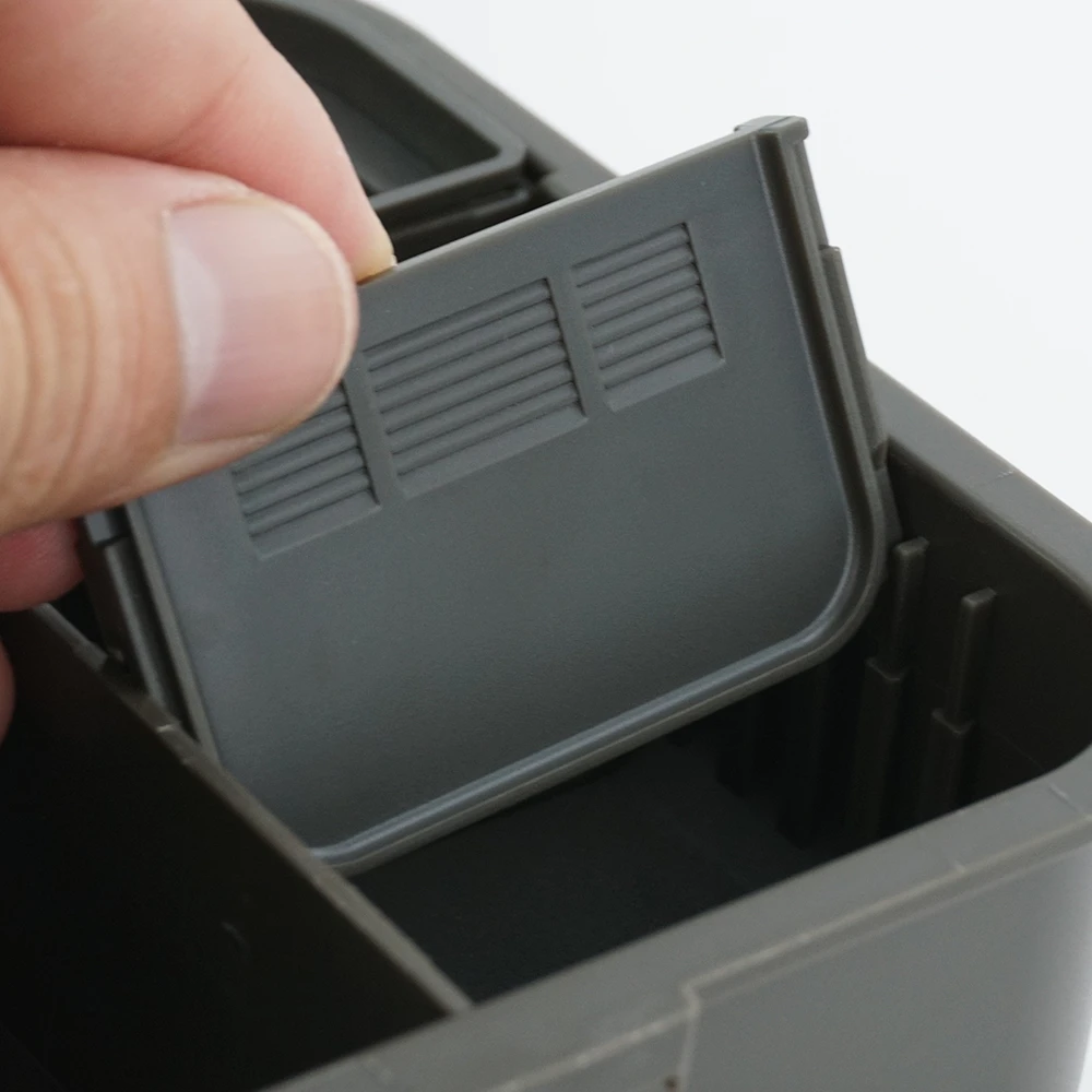 Hirisi-caja de pesca de carpa, equipo con 10 piezas, aparejo de alfileres, organizador, compartimento, accesorios, W501 - imagen 5