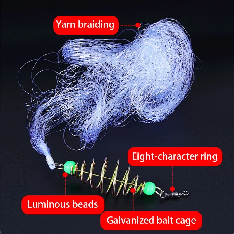 Red de Pesca Luminosa con Cuentas - Trampa para Mar - imagen 2