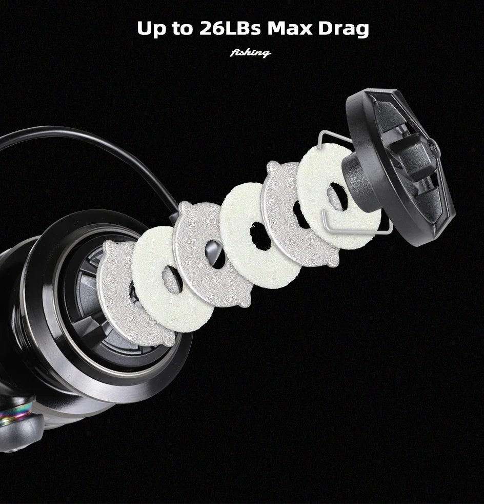 Experimente el mejor rendimiento de pesca con nuestro carrete duradero y potente