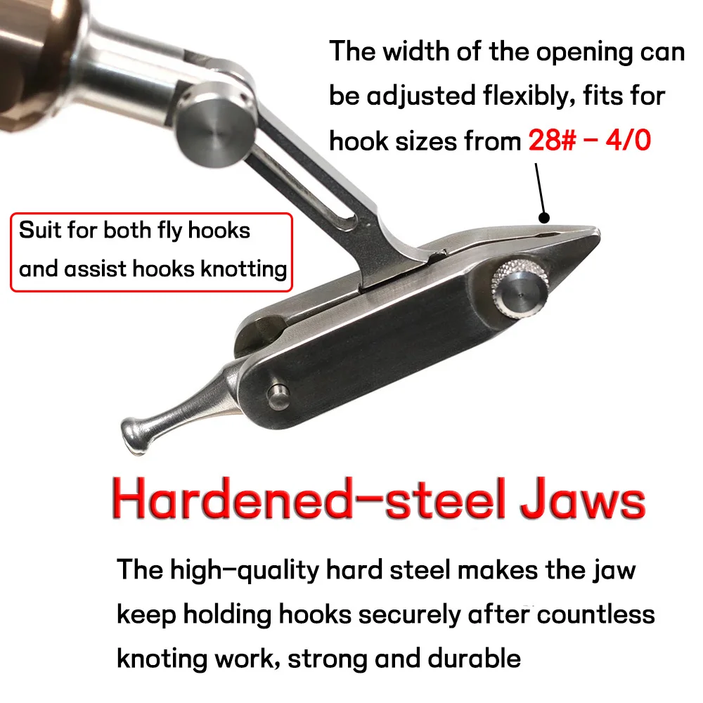 ELLLV-anzuelo giratorio de 360 °, herramienta de atado de moscas, Serpentina húmeda y seca #28-4/0, 1 unidad - imagen 5