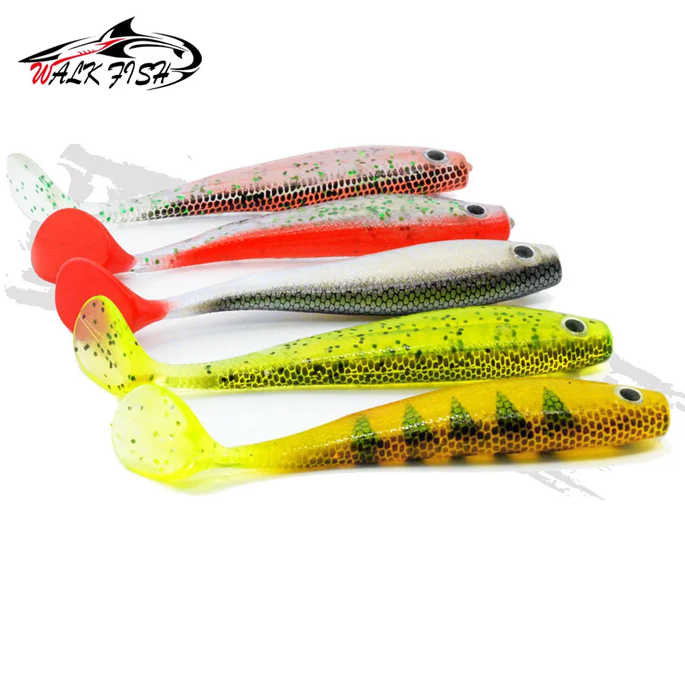 WALK FISH 2PCS Fishing Lure Soft Worm Bait 115mm 12g Silicone Soft Bait Professional Lure Carp Artificial Wobbler Shad Lure - imagen 4