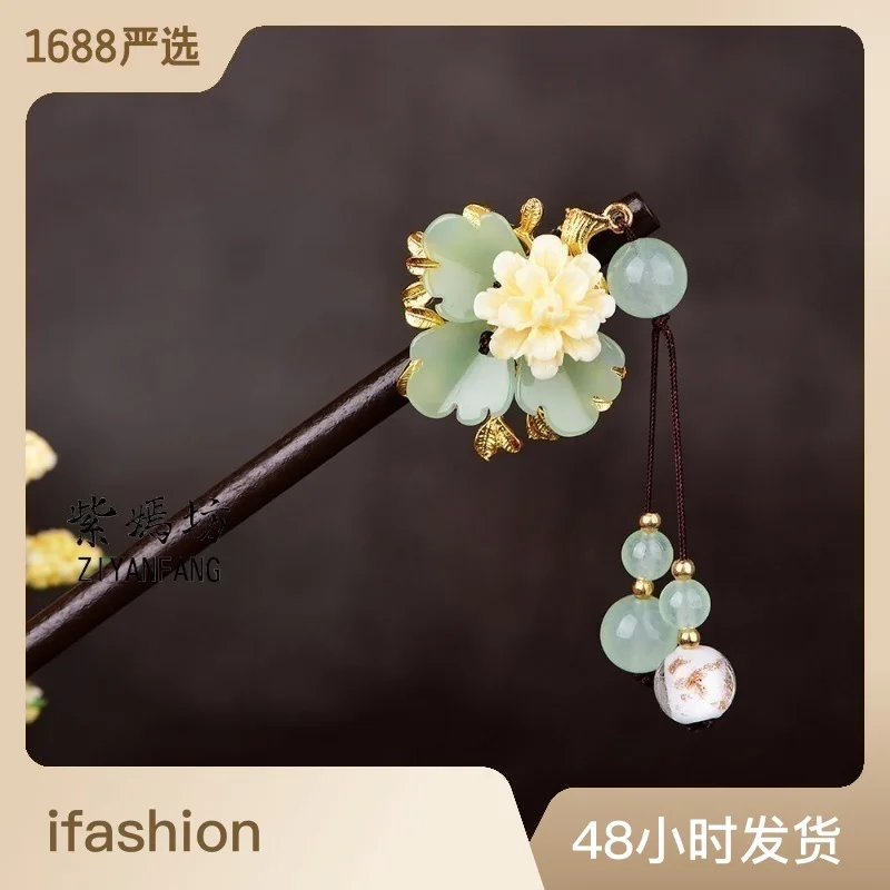 Horquilla clásica de flores y perlas de cristal, accesorios para el cabello, tocado, corona de novia, horquilla, accesorios para el cabello de boda para mujer - imagen 5