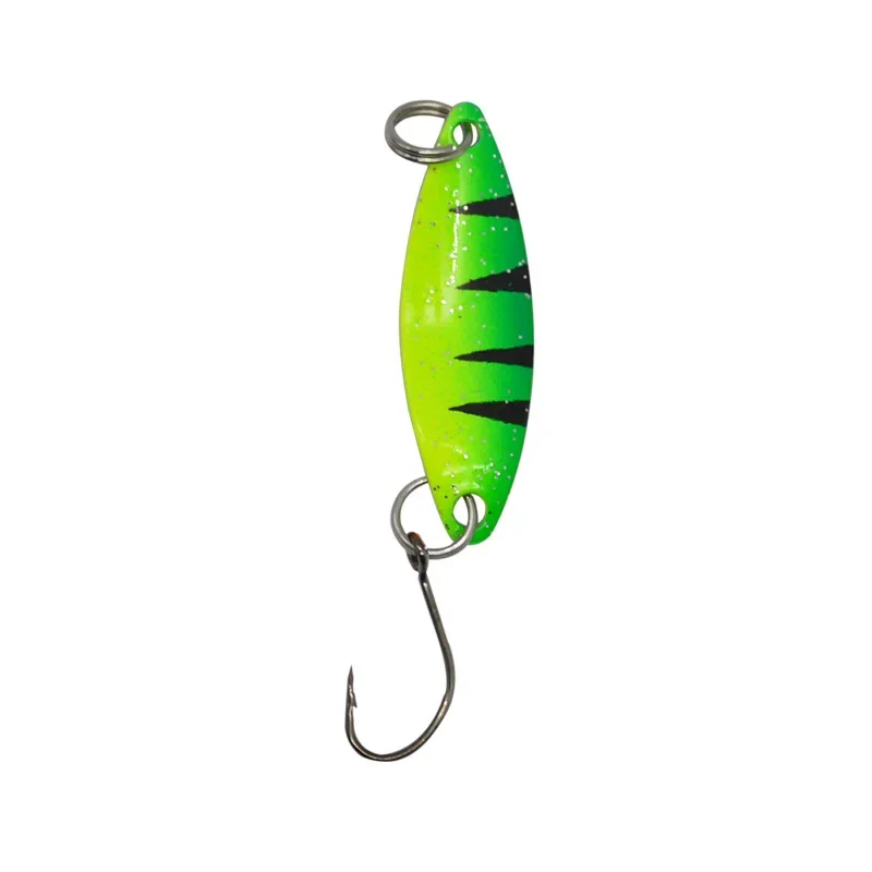 SWOLFY 5 uds 2G cuchara cebo lentejuelas puras señuelo de pesca pequeño Spinner cebo duro con un solo gancho plantilla corriente trucha aparejos - imagen 5