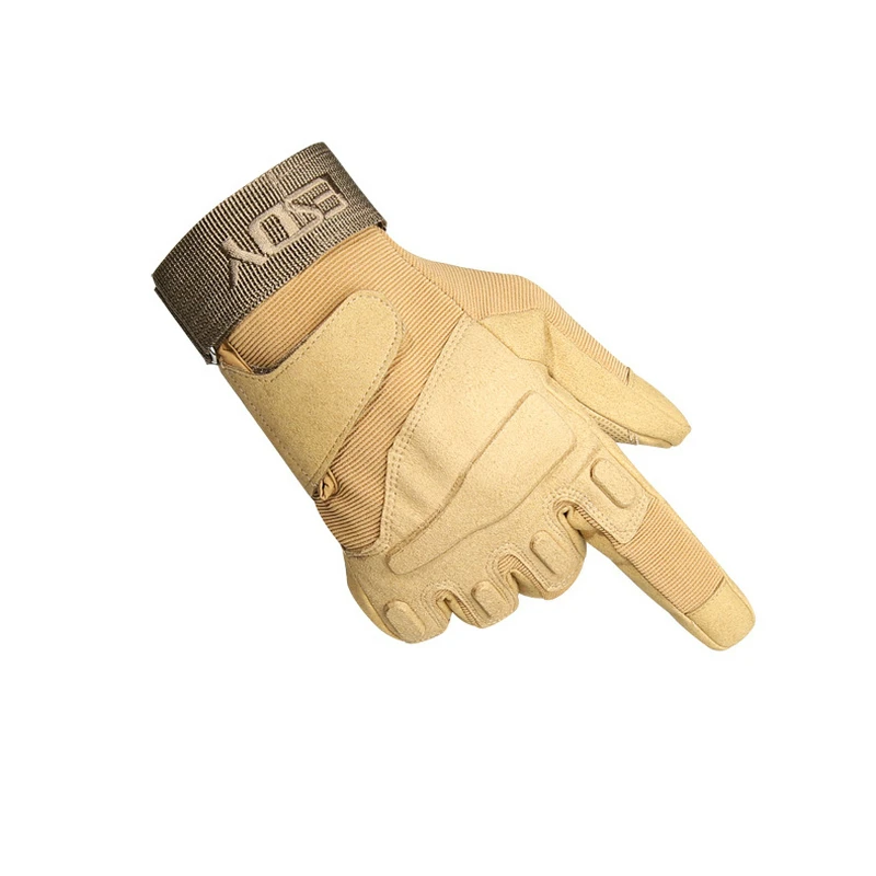 Guantes de conducción al aire libre, guantes tácticos de alta calidad con dedos completos, guantes de trabajo antideslizantes anticorte, transpirables para acampar A2F002 - imagen 4