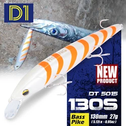 Jerkbait D1 Minnow 130mm – hundimiento rápido para lubina y trucha