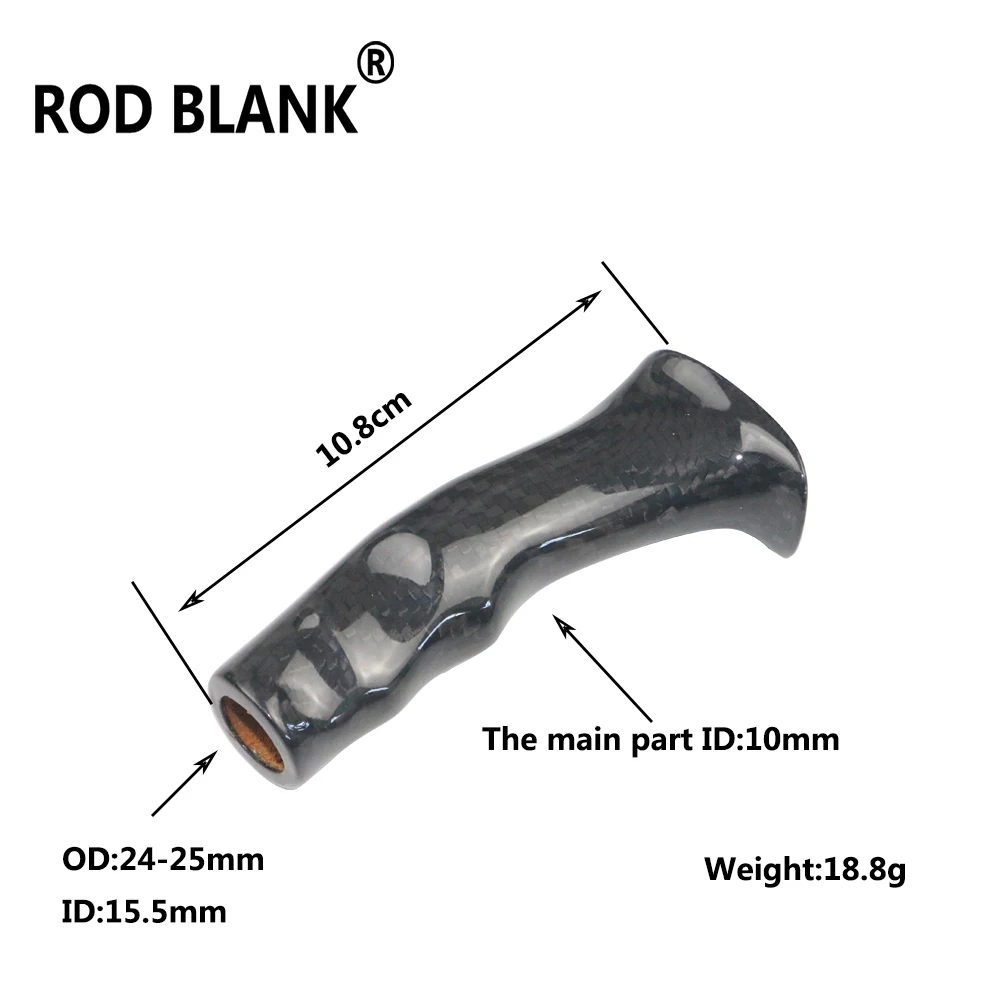 Blank de caña spinning casting 3K carbono con asiento y empuñadura - imagen 5