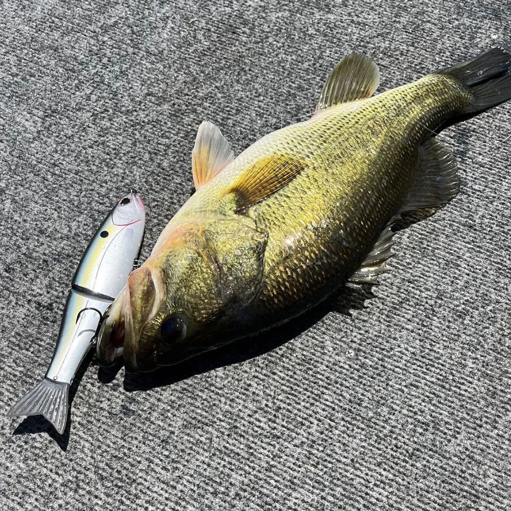 18cm 62g cebo deslizante de gran tamaño realista multiarticulado Swimbait 6 #   Anzuelo Pike Muskie salmón Pike Walleye Bass cebo de pesca en el mar