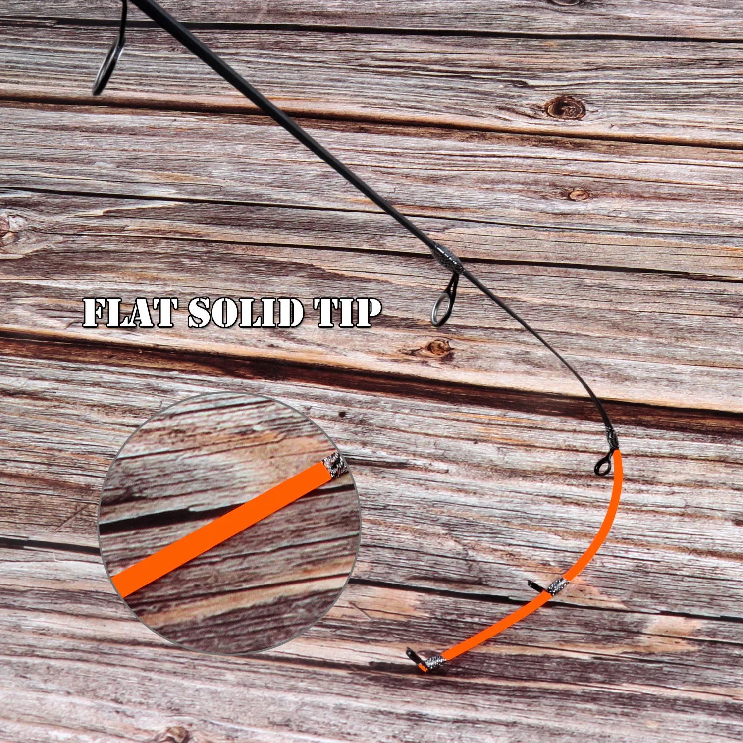 JOHNCOO-cañas de pescar ultraligeras, 50cm, M ML MH UL, 2 secciones, portátiles, para invierno - imagen 5