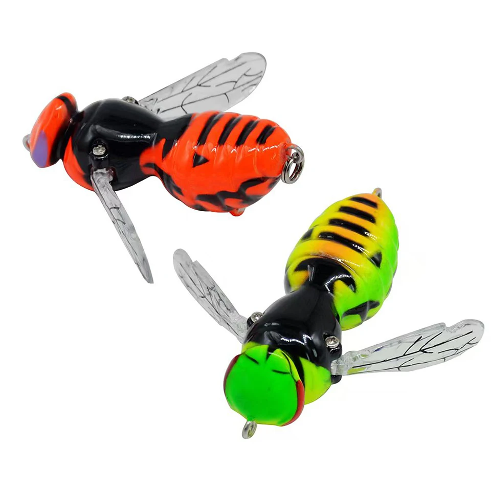 WALK FISH 4,5g 40mm cebo flotante para peces columpio insecto cebo duro Lucio lubina cebo biónico Artificial pesca océano lago equipo de pesca - imagen 4