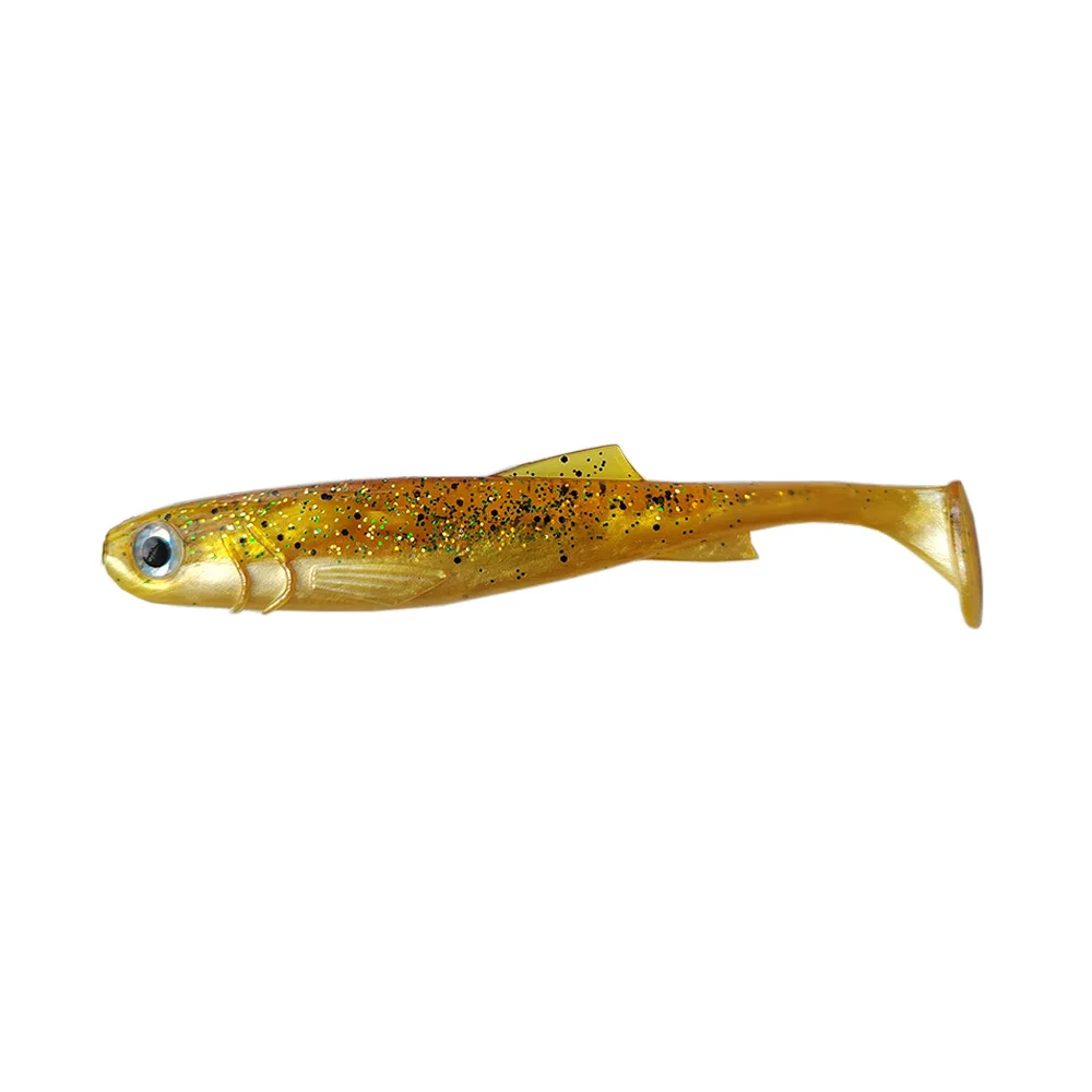 Señuelos de pesca Shad Bait Zander Pike, Swimbait de 7,5 cm/10cm/12,5 cm, cola de paleta Shadteez, señuelo de plástico suave realista para lubina, 5 uds. - imagen 3