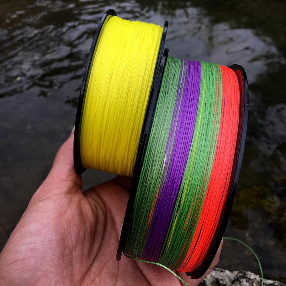 Línea de Pesca trenzada Multicolor de 8 hebras, hilo de PE de 500M, multifilamento suave, alambre de Pesca con mosca de carpa, fuerte 8 tejidos para Pesca - imagen 4