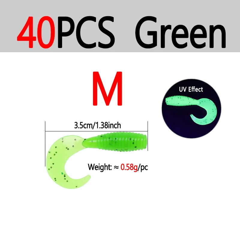 40pcs Green M