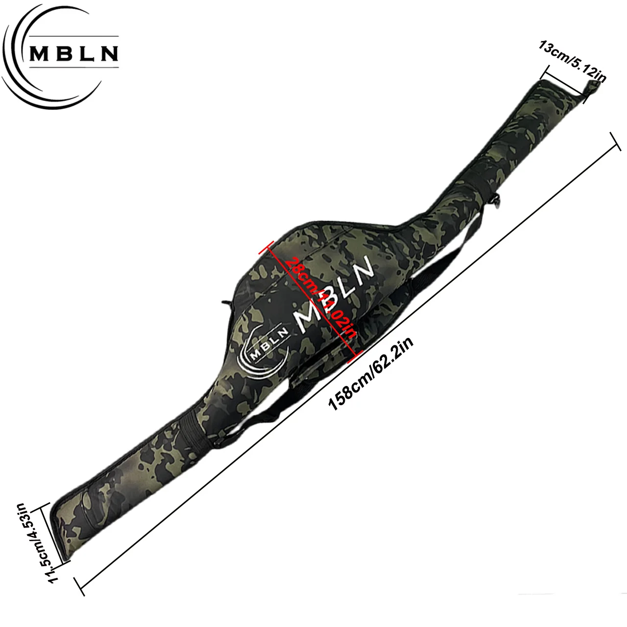 Bolsa plegable para equipo de pesca, tela resistente y cremallera - imagen 4