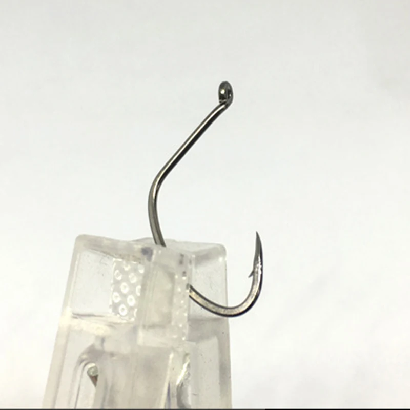 200 Uds. Anzuelos de púas con ojos de aleación de titanio, lubina, boca oblicua, perca de pesca en alta mar, Barracuda, monkshood, salmonete, Pesca - imagen 2