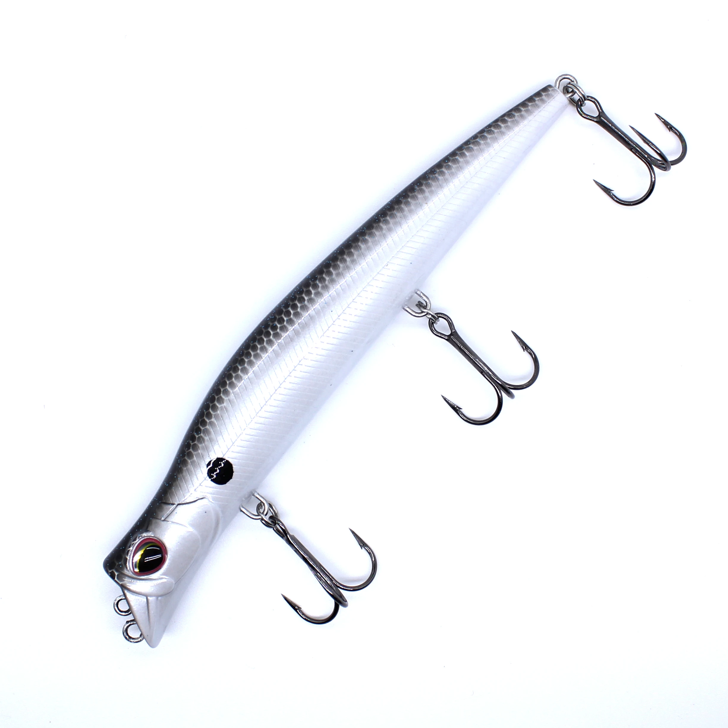 AOCLU-lápiz duro Topwater Hybrid, cebo duro Wobbler, anzuelos VMC de dos tonos, cable de pesca de lubina salada, 130mm, 17,5g, 1 ud. - imagen 5