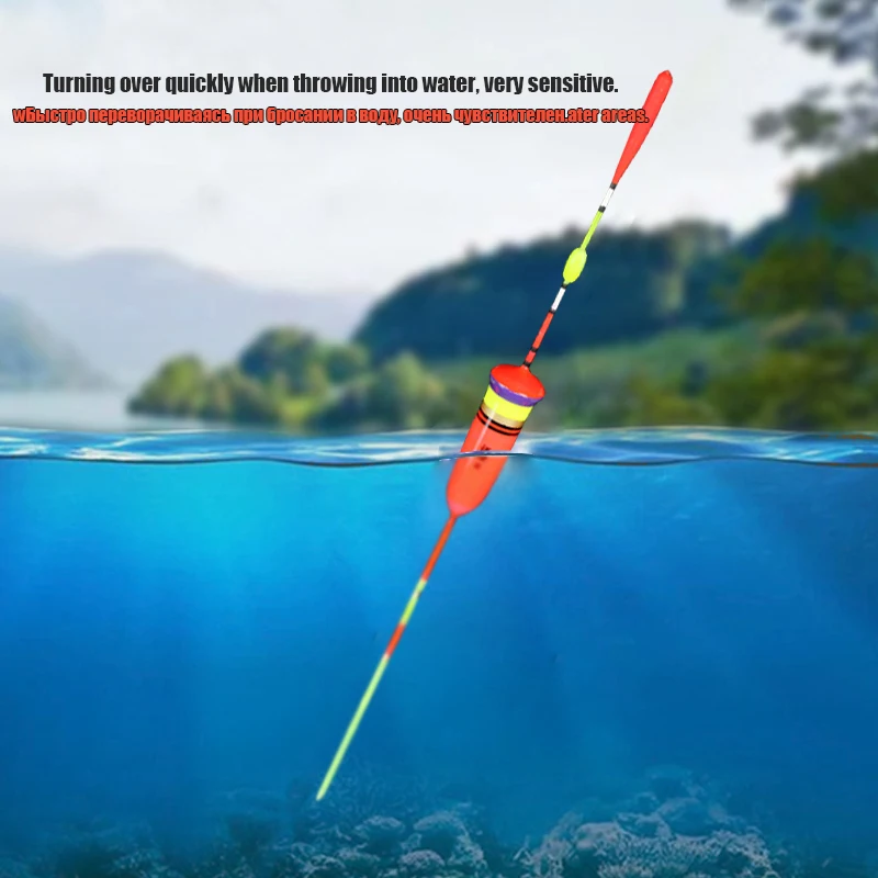 WLPFISHING 3 unids/lote flotadores de pesca Balsa flotadores de peces pequeños de alta sensibilidad aparejos de accesorios de pesca de agua poco profunda