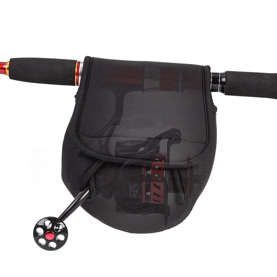 Estuche protector para carrete de pesca con mosca, vista frontal
